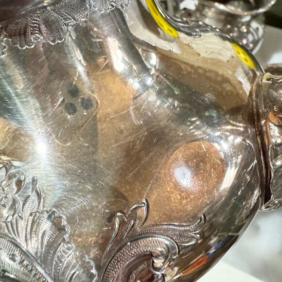 Reed & Barton Regent 5600 C2 silver plated set of 5 coffee/tea set Hand Chased - Picture 10 of 12